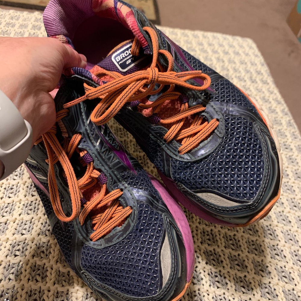 Sz 9 Brooks Adrenaline GTS 15 Blue Purple Orange - Picture 5 of 14